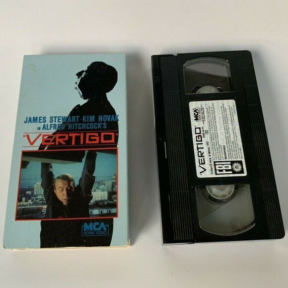 Vertigo (VHS, 1984 Release) 1958 Movie Alfred Hitchcock James Stewart Kim Novak - Picture 1 of 8